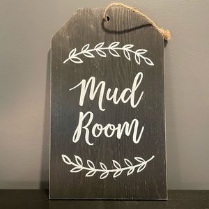 Hobby Lobby Mud Room Black Wood Sign
